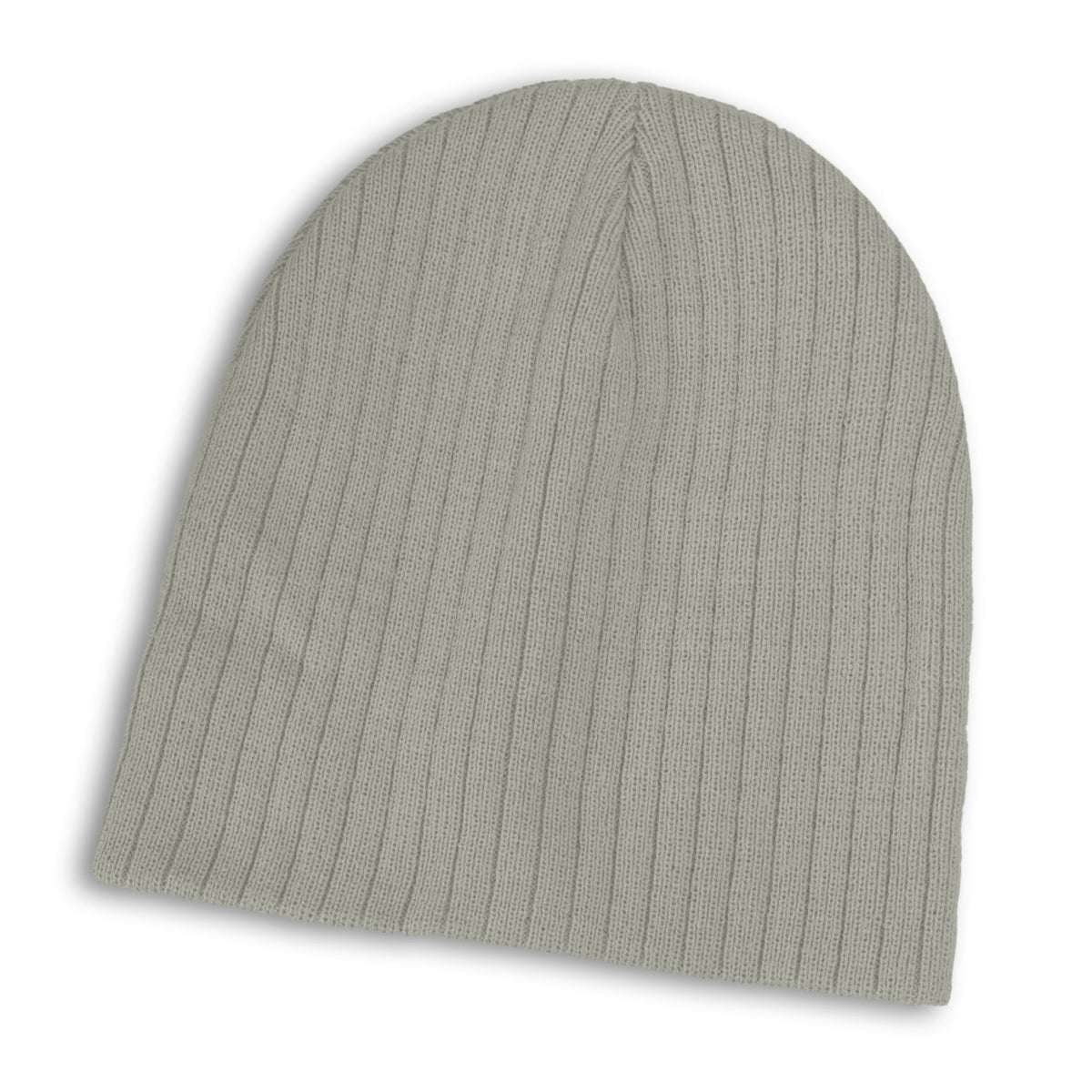 Nebraska Cable Knit Beanie - Light Grey