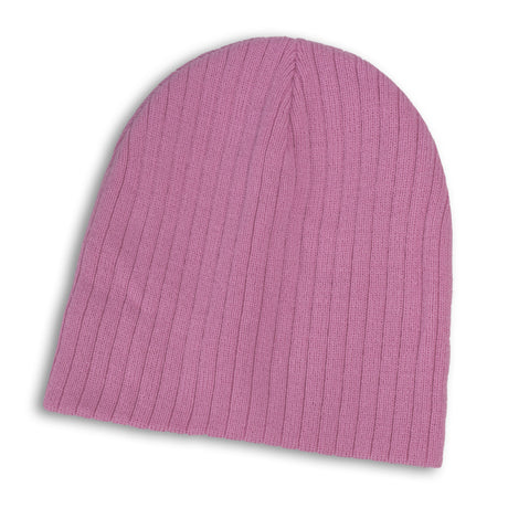 Nebraska Cable Knit Beanie - Pink