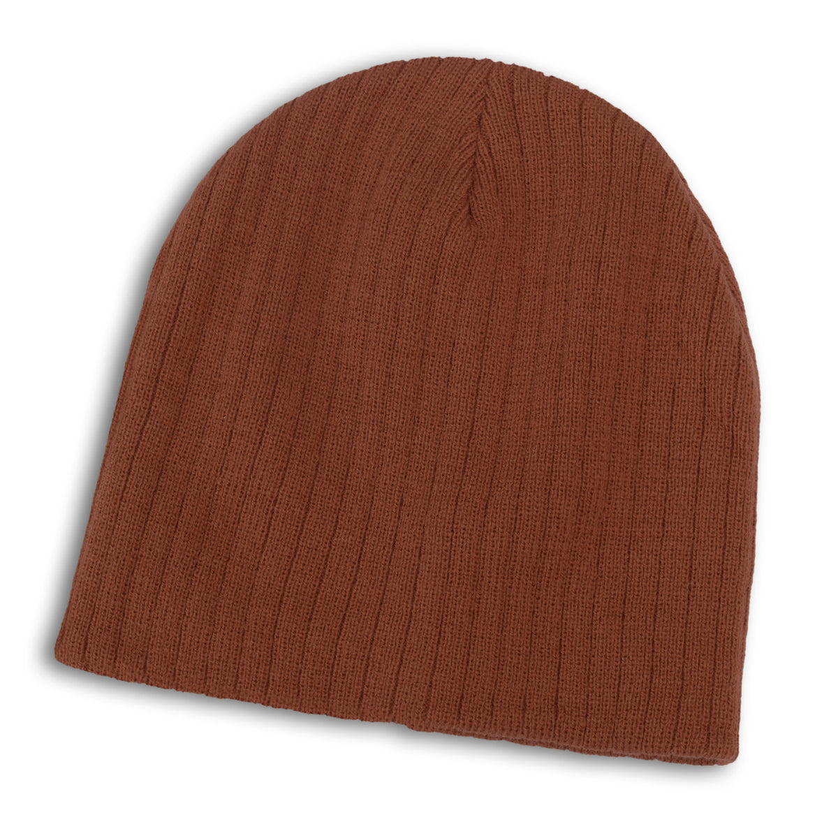 Nebraska Cable Knit Beanie - Rust