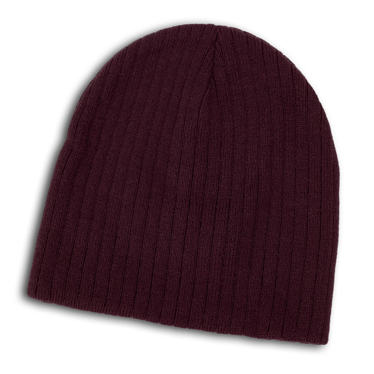 Nebraska Cable Knit Beanie - Plum