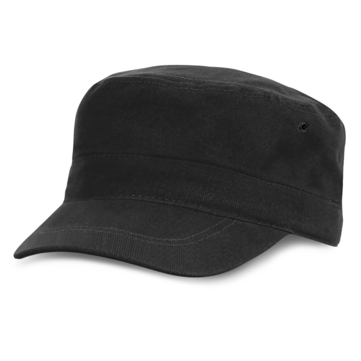 Scout Military Style Cap - Black