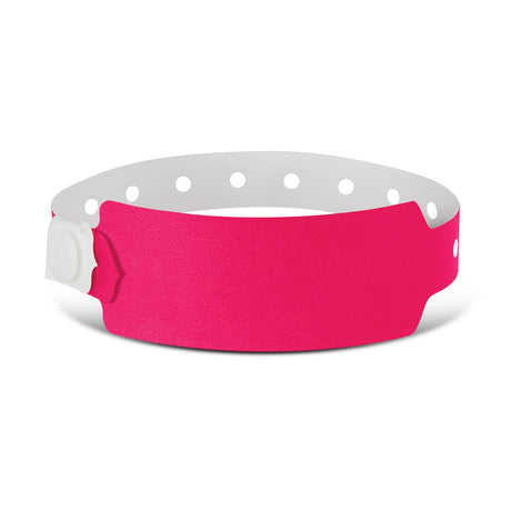 Plastic Event Wrist Band - Cranberry