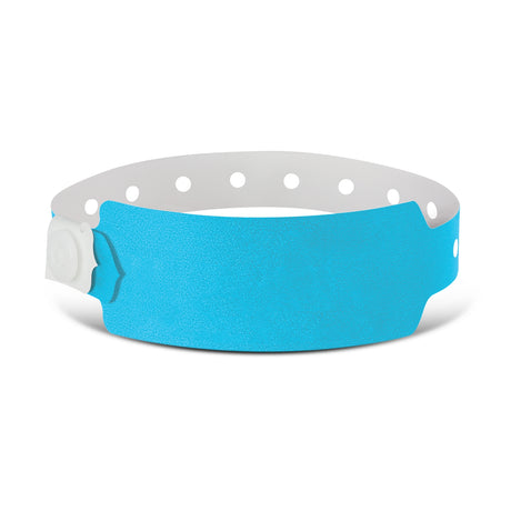 Plastic Event Wrist Band - Neon Blue