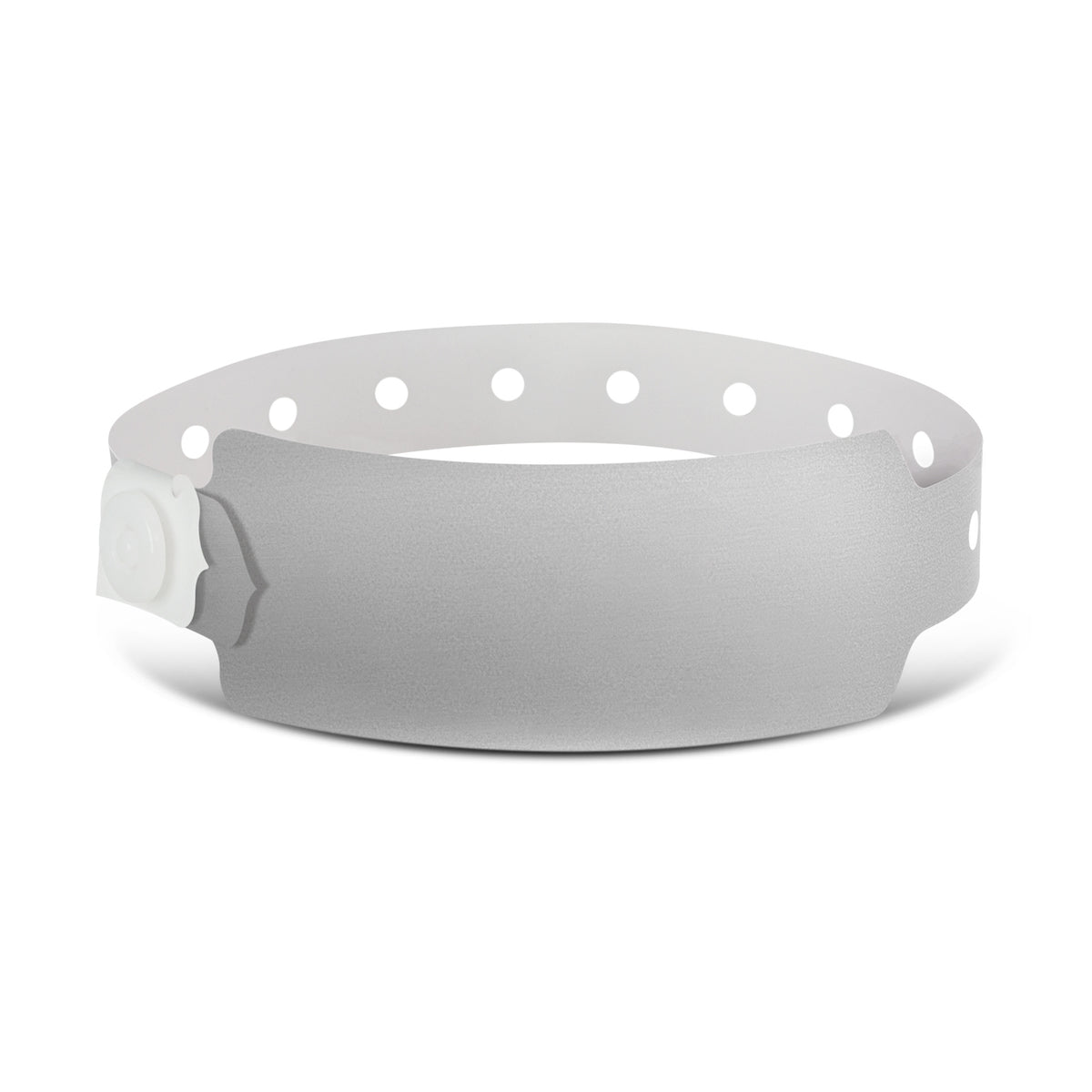 Plastic Event Wrist Band - Silver