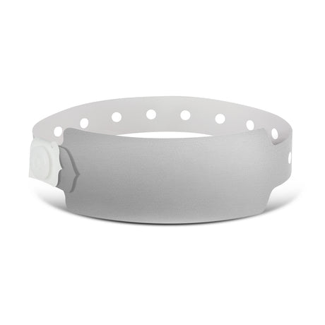 Plastic Event Wrist Band - Silver