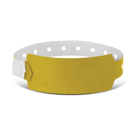 Plastic Event Wrist Band - Gold