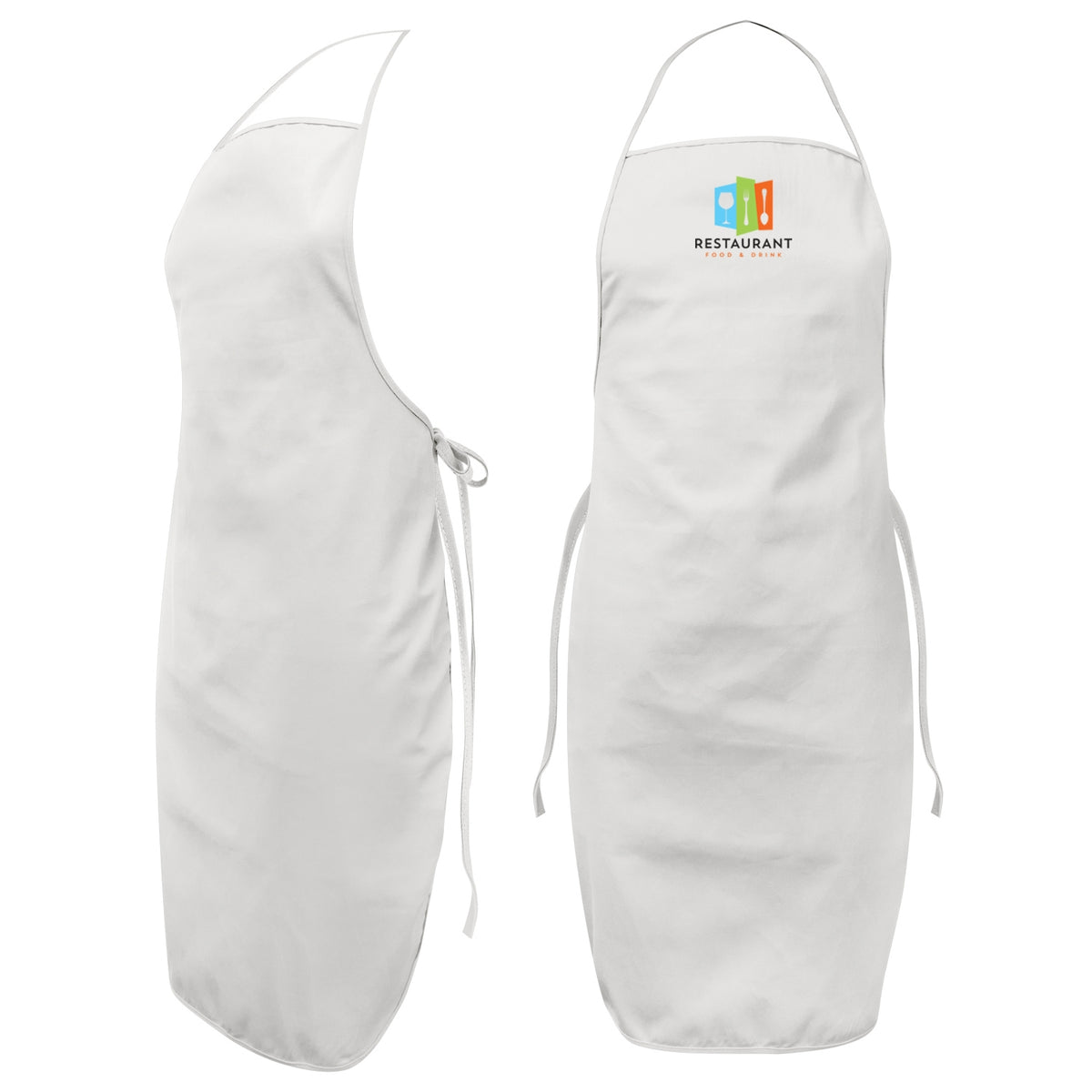 Ritz Bib Apron - White