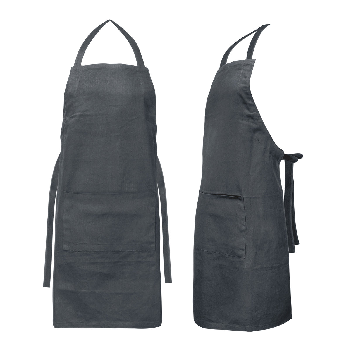 Savoy Bib Apron - Grey