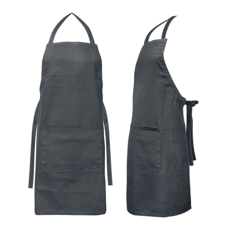 Savoy Bib Apron - Grey