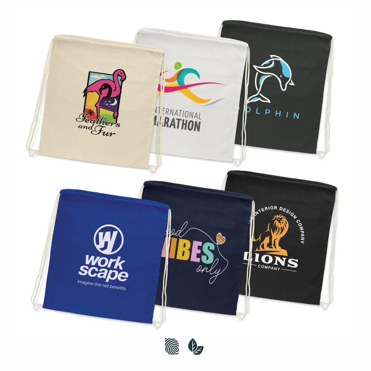 Cotton Drawstring Backpack - Impact Aware