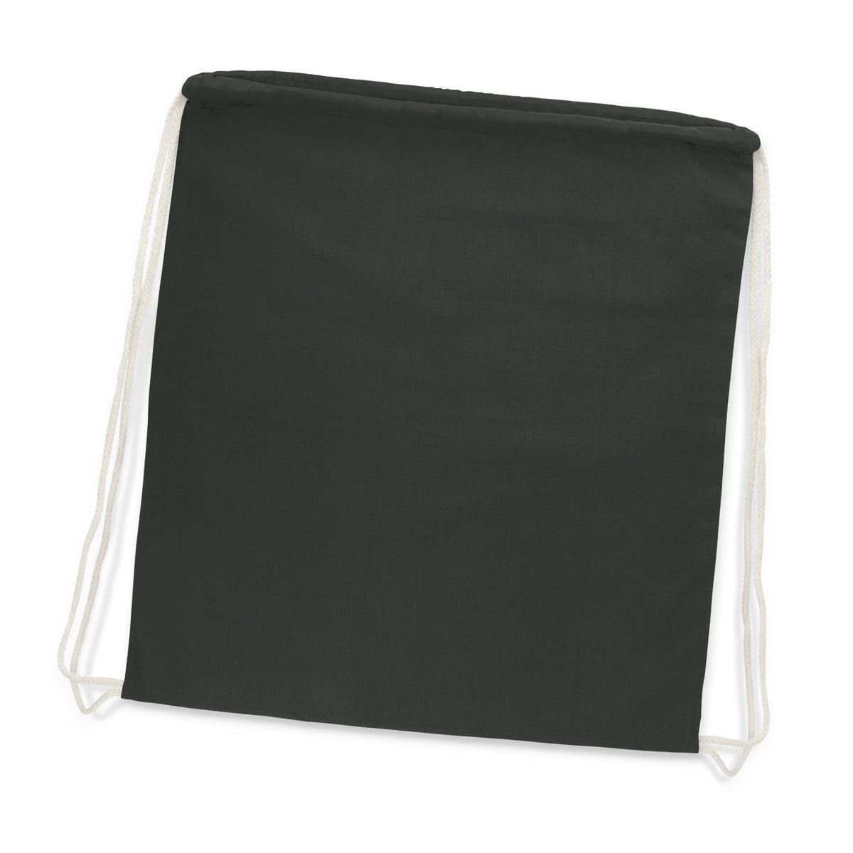 Cotton Drawstring Backpack - Charcoal