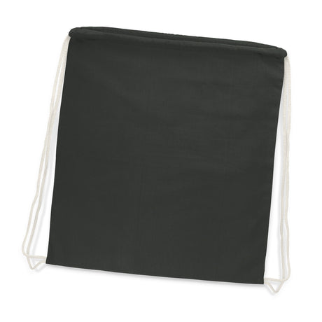 Cotton Drawstring Backpack - Charcoal