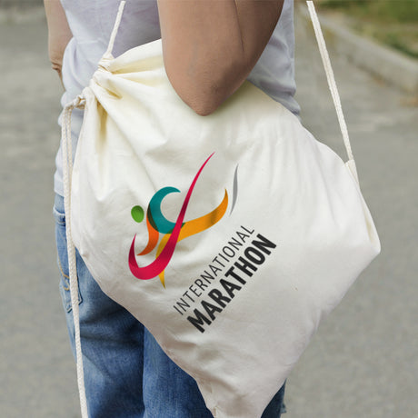 Cotton Drawstring Backpack - Impact Aware