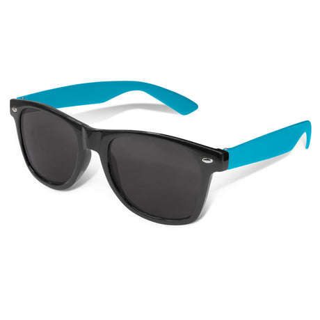 Malibu Premium Sunglasses - Black Frame - Light Blue