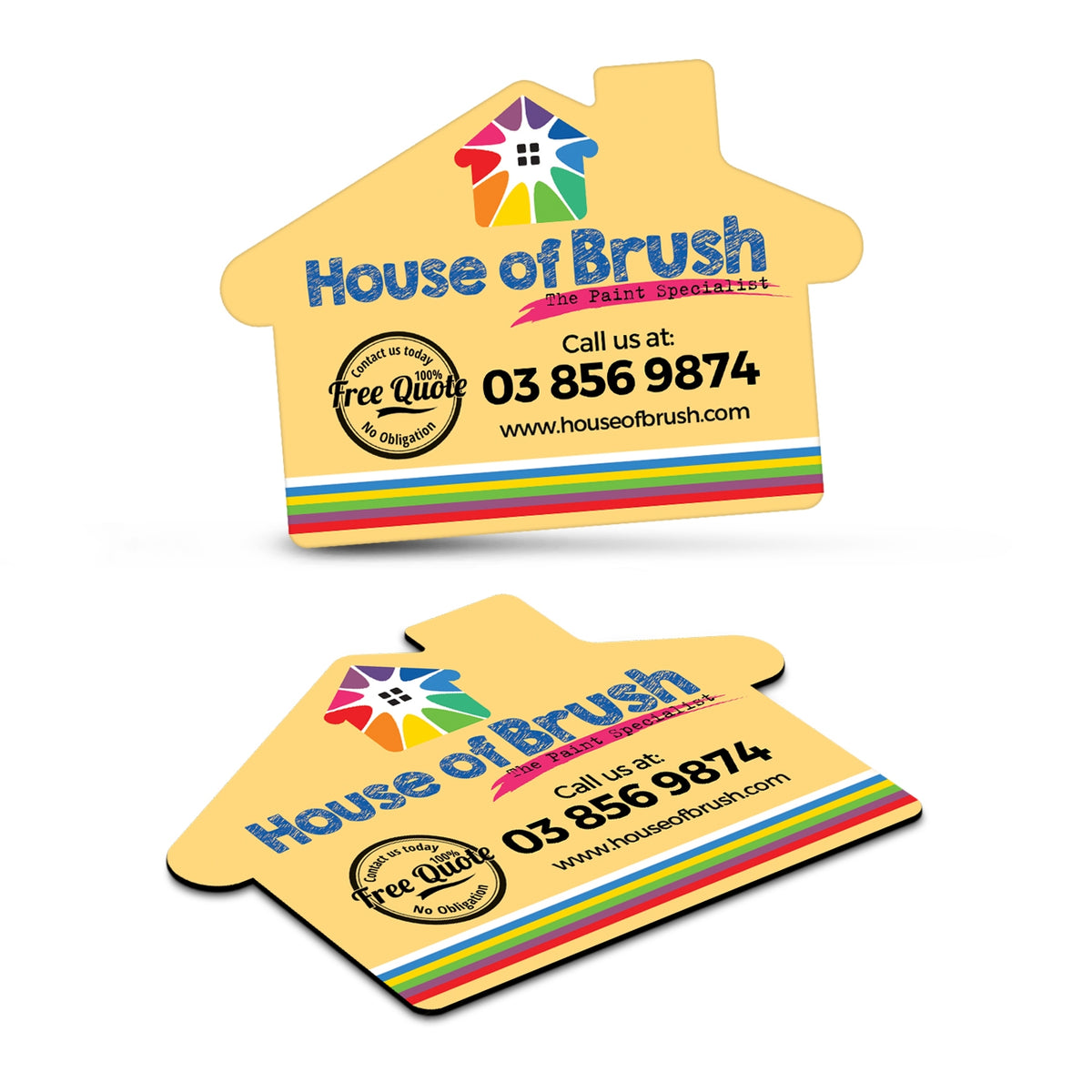Fridge Magnet 70 x 50mm - House Shape - Main