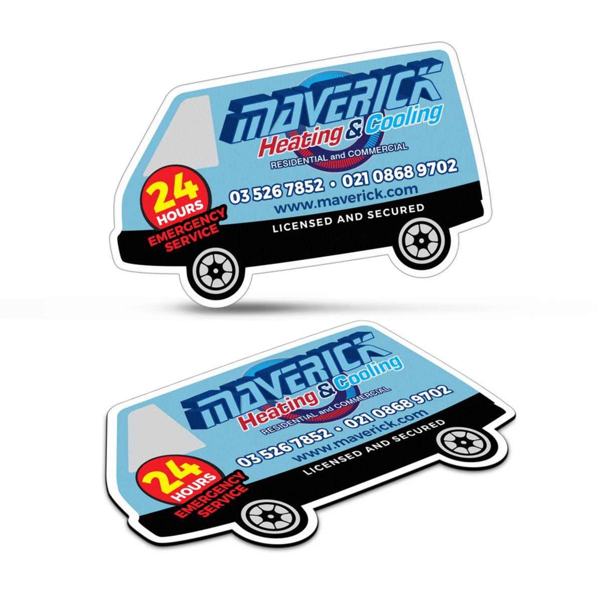 Fridge Magnet 90 x 55mm - Van Shape - Main