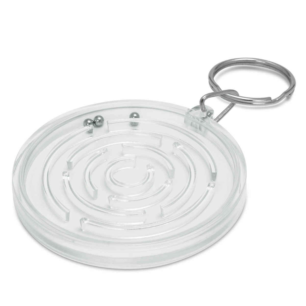 Puzzle Key Ring - White