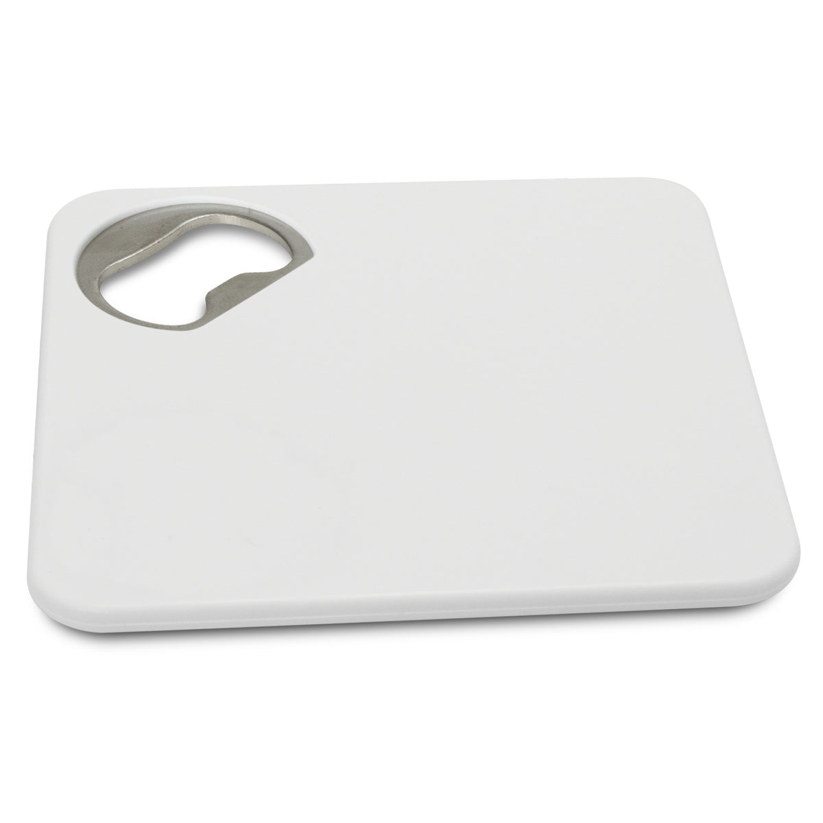 Coaster Bottle Opener - White