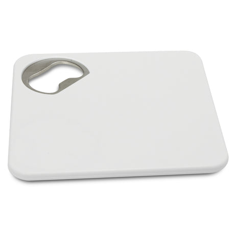 Coaster Bottle Opener - White