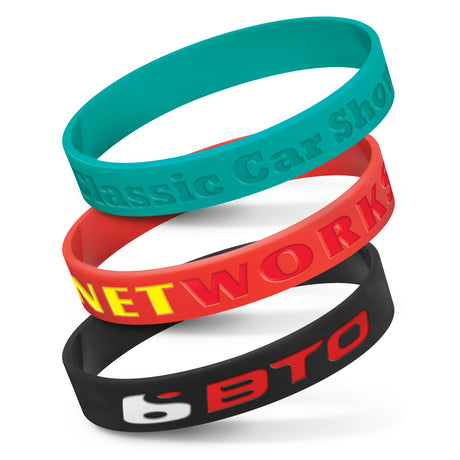Silicone Wrist Band - Debossed - Debossed