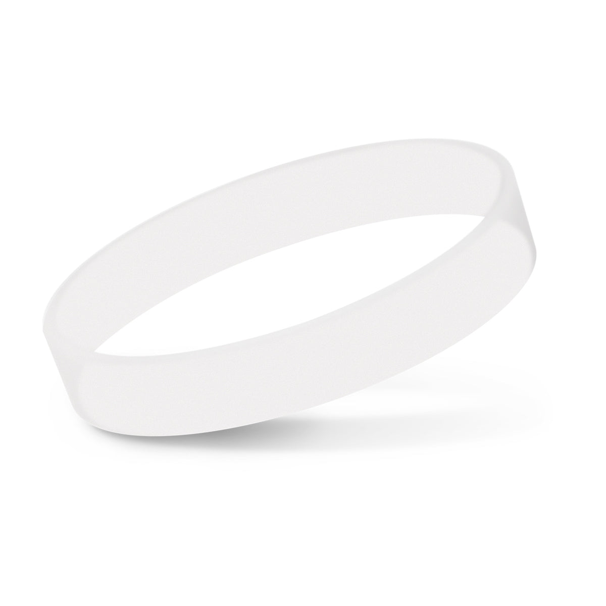 Silicone Wrist Band - Debossed - Clear