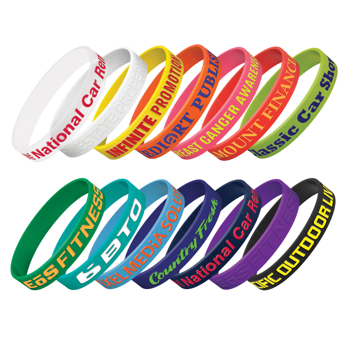 Silicone Wrist Band - Embossed - Main