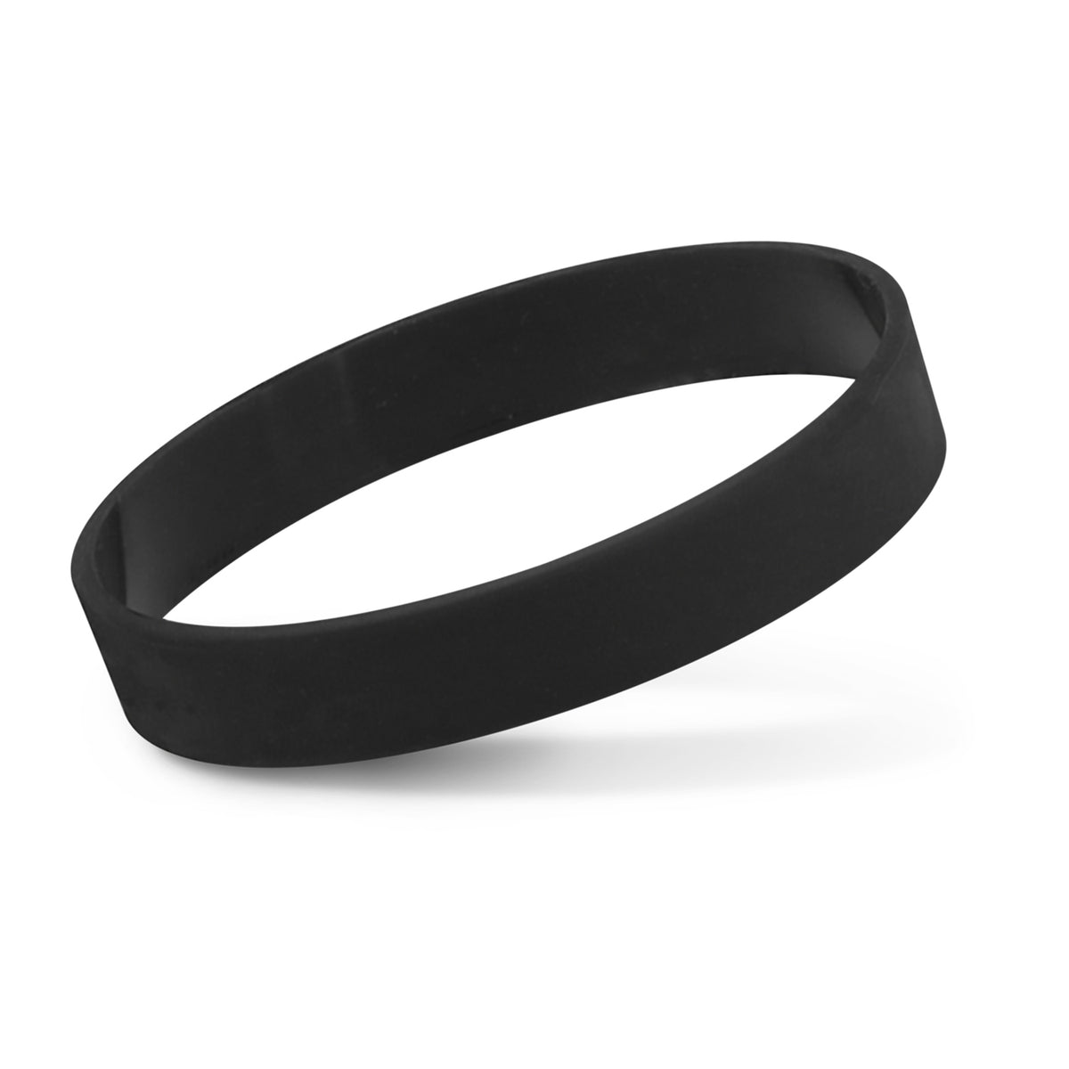 Silicone Wrist Band - Embossed - Black