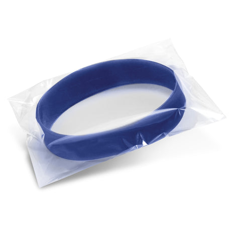 Silicone Wrist Band - Embossed - Poly Bag