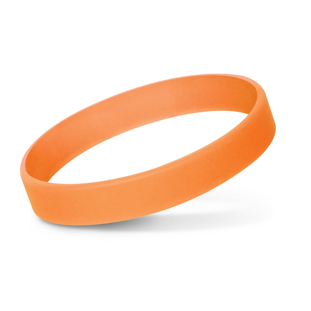 Silicone Wrist Band - Glow in the Dark - Orange