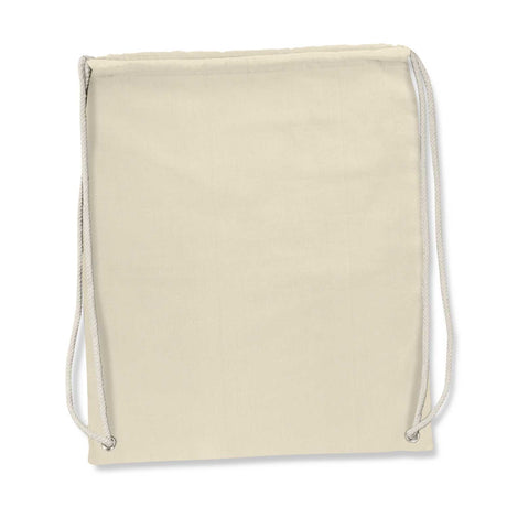 Florida Cotton Drawstring Backpack - Natural