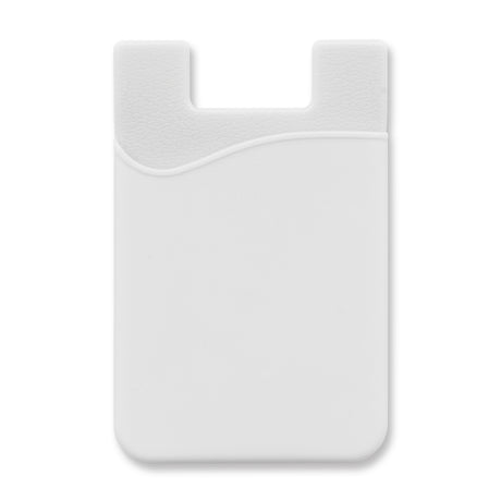 Silicone Phone Wallet - Full Colour - White