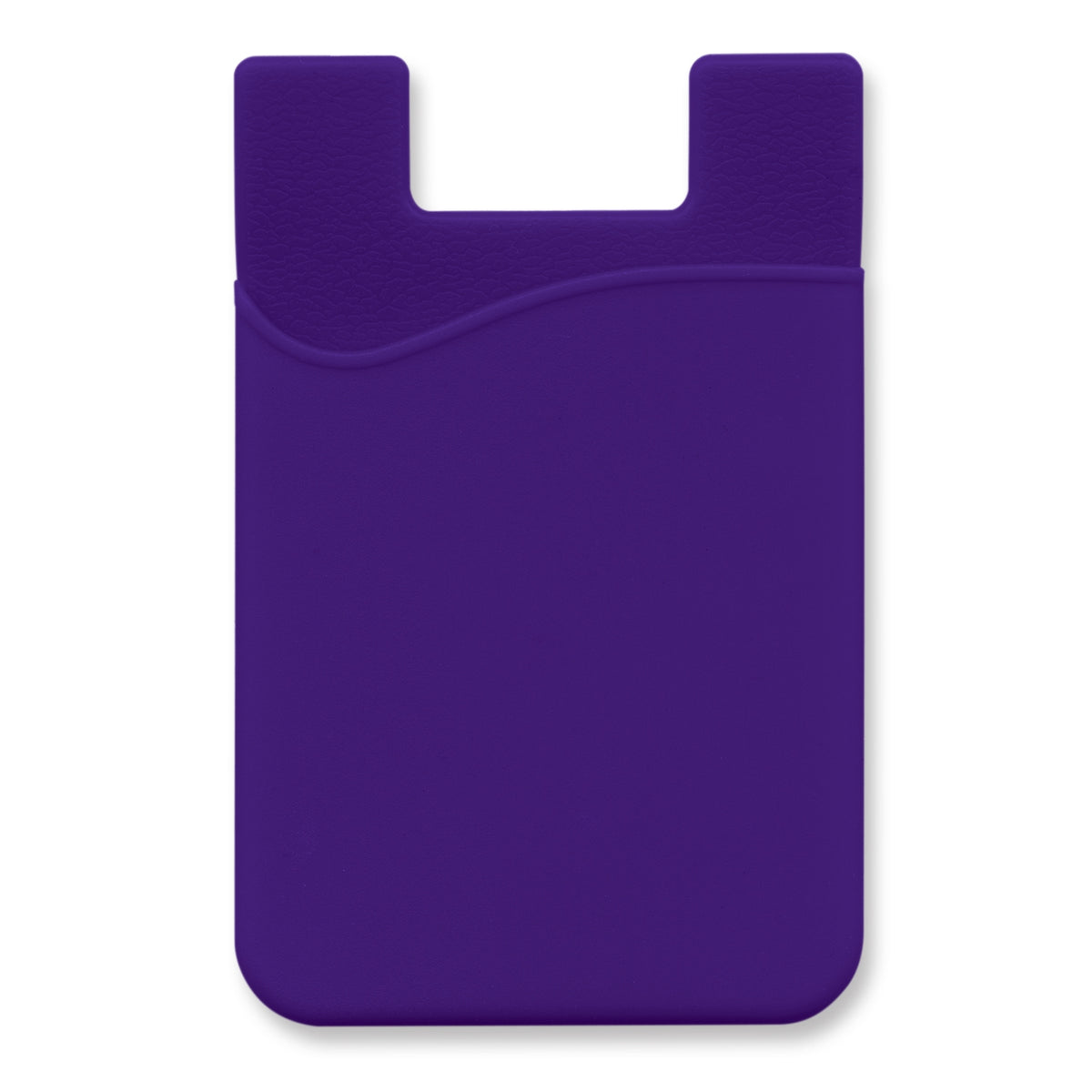 Silicone Phone Wallet - Indent - Purple