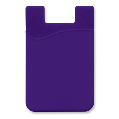 Silicone Phone Wallet - Indent - Purple
