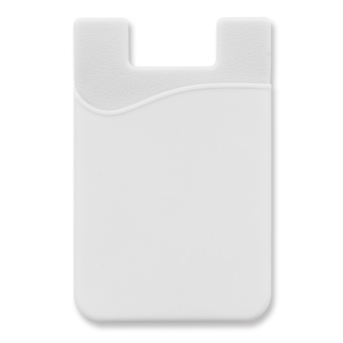 Silicone Phone Wallet - Indent - White