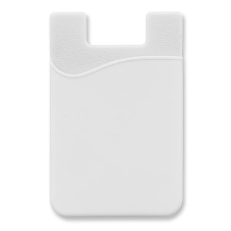 Silicone Phone Wallet - Indent - White