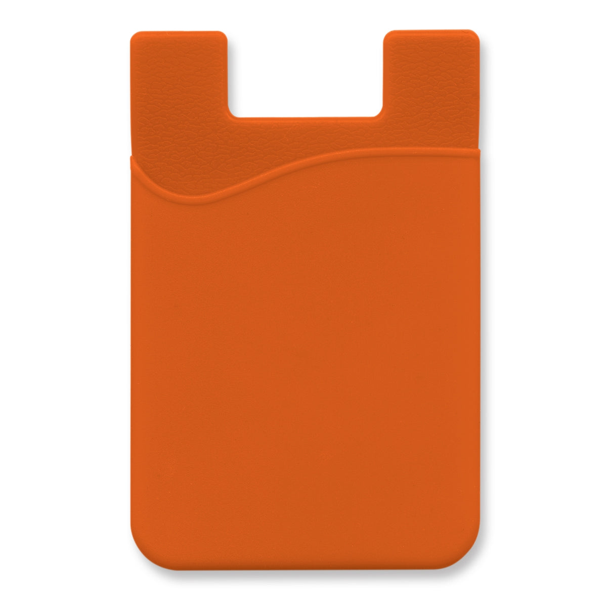 Silicone Phone Wallet - Indent - Orange