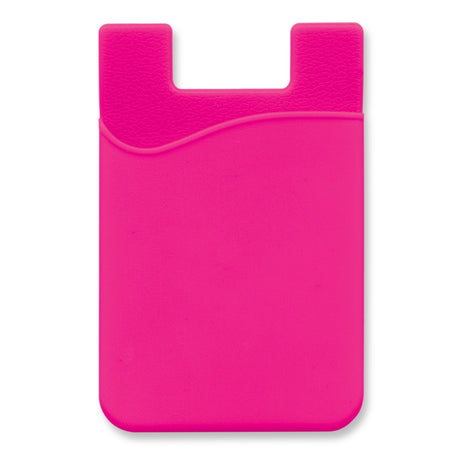 Silicone Phone Wallet - Indent - Pink