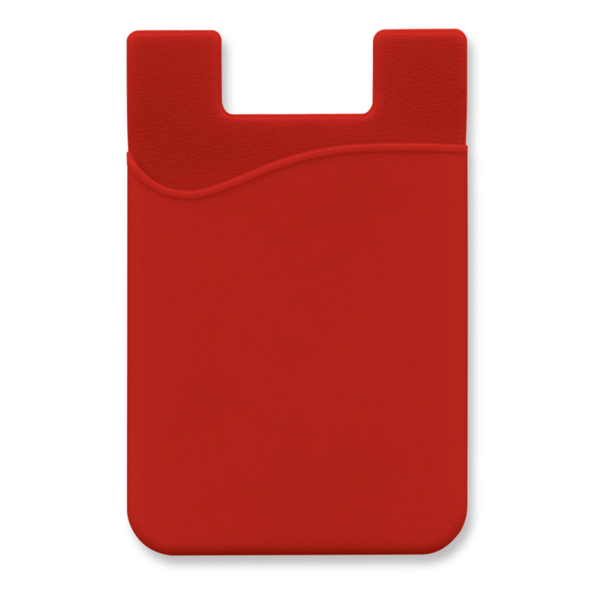 Silicone Phone Wallet - Indent - Red