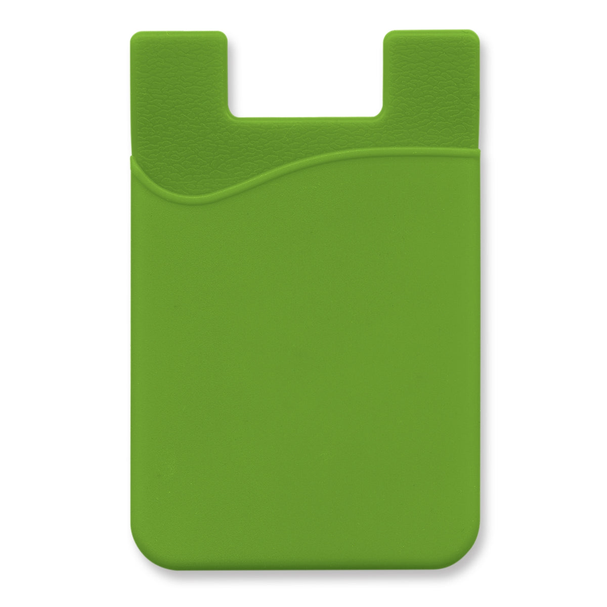 Silicone Phone Wallet - Indent - Bright Green