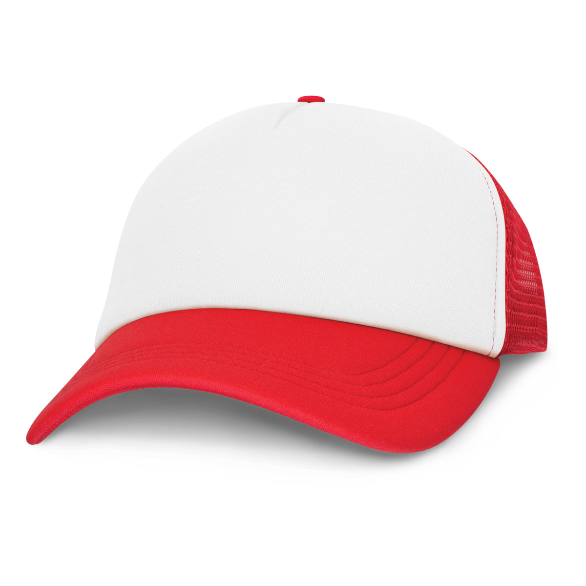 Cruise Mesh Cap - White Front - White/Red