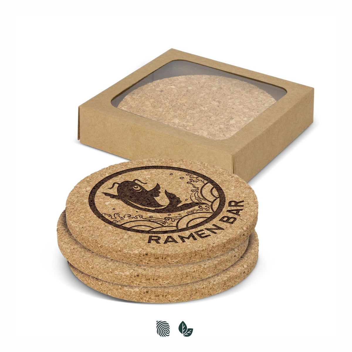 Oakridge Cork Coaster Round - Set of 4 - Impact Aware
