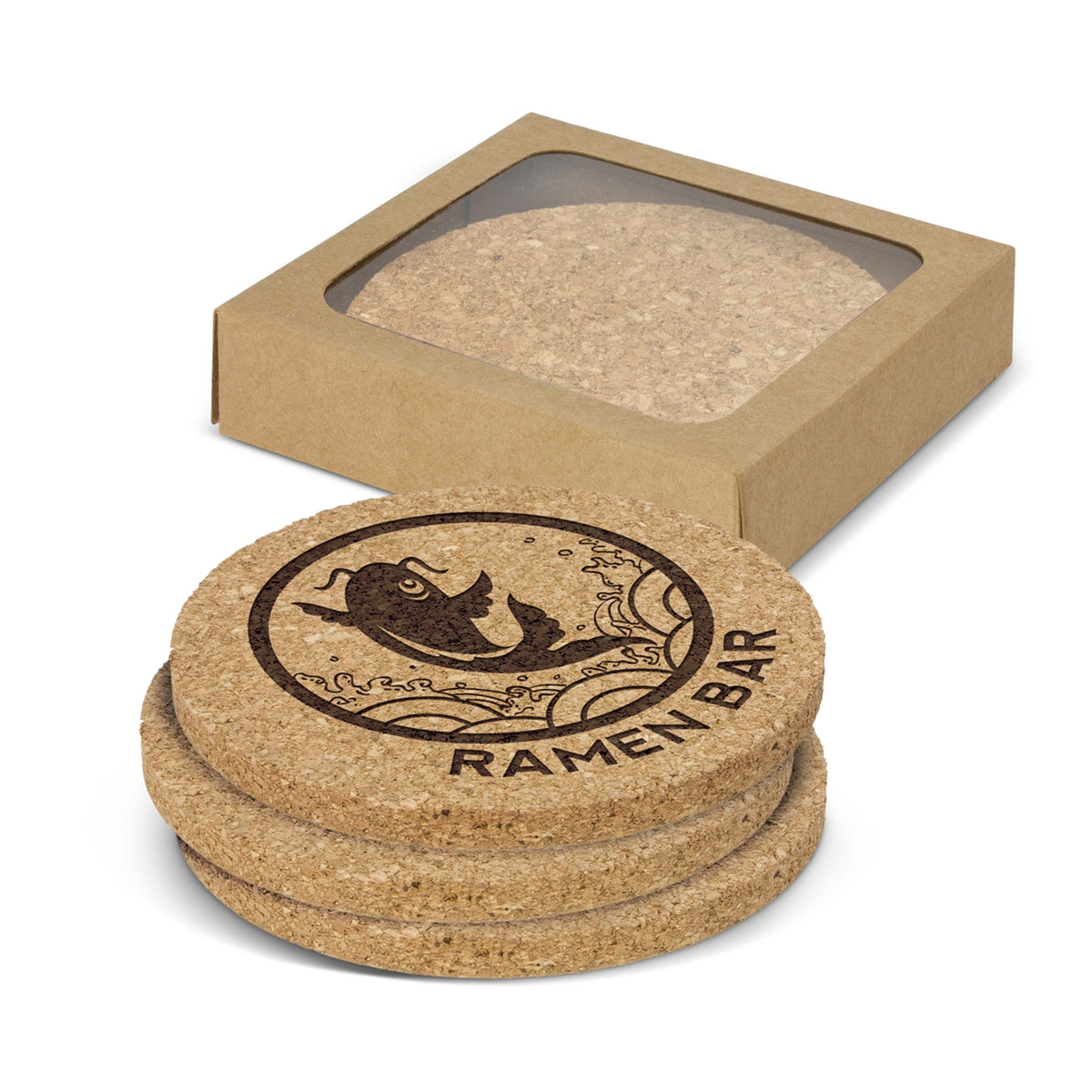 Oakridge Cork Coaster Round - Set of 4 - Main