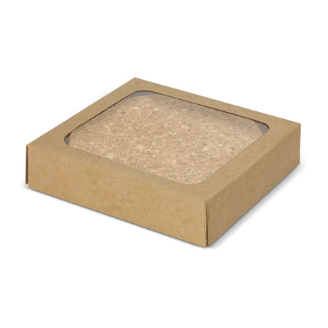 Oakridge Cork Coaster Round - Set of 4 - Gift Box