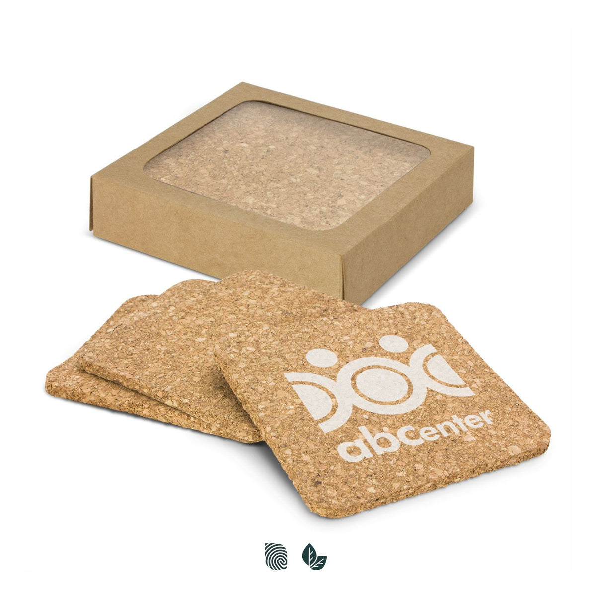 Oakridge Cork Coaster Square - Set of 4 - Impact Aware
