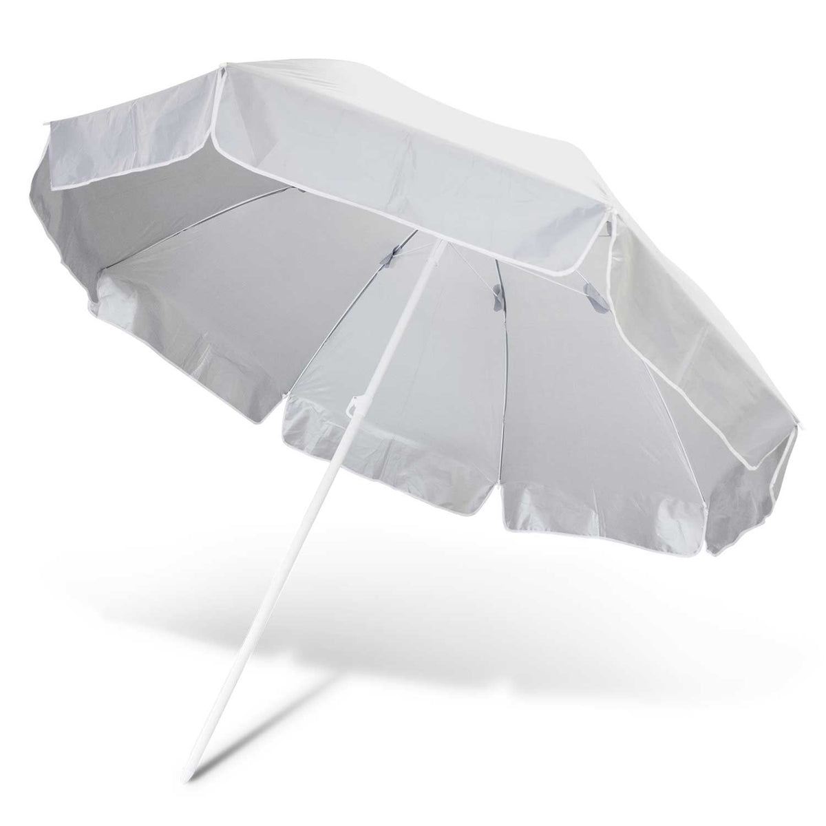 Bahama Beach Umbrella - White/Silver