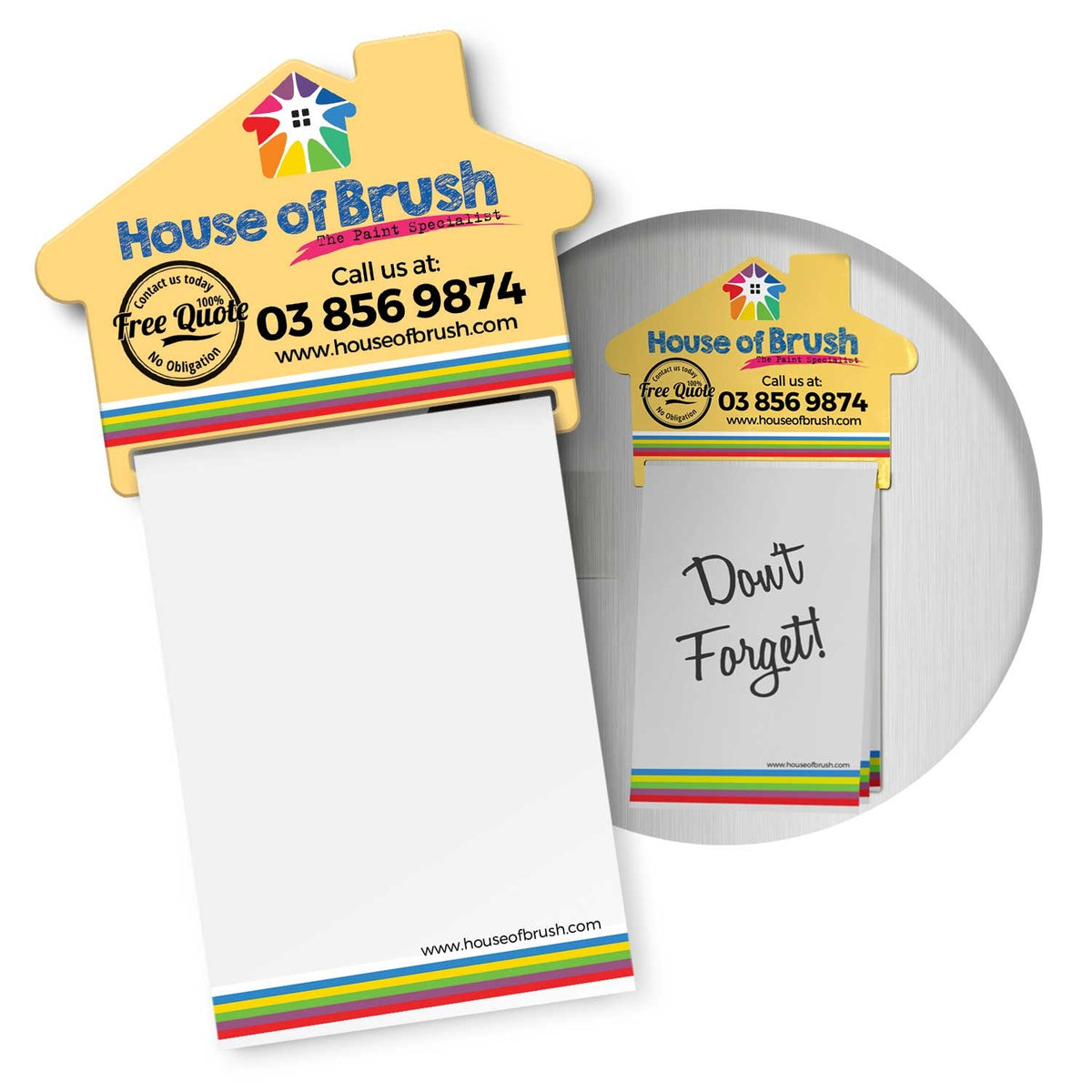 Magnetic House Memo Pad A7 - Full Colour - Main