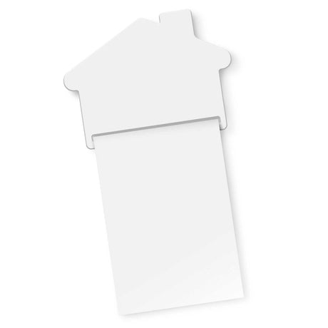 Magnetic House Memo Pad A7 - Full Colour - White