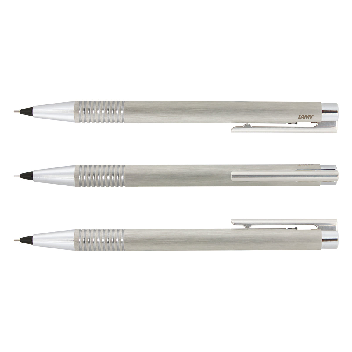 LAMY Logo Pen and Pencil Set - Pencil Brushed Silve