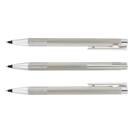 LAMY Logo Pen and Pencil Set - Pencil Brushed Silve