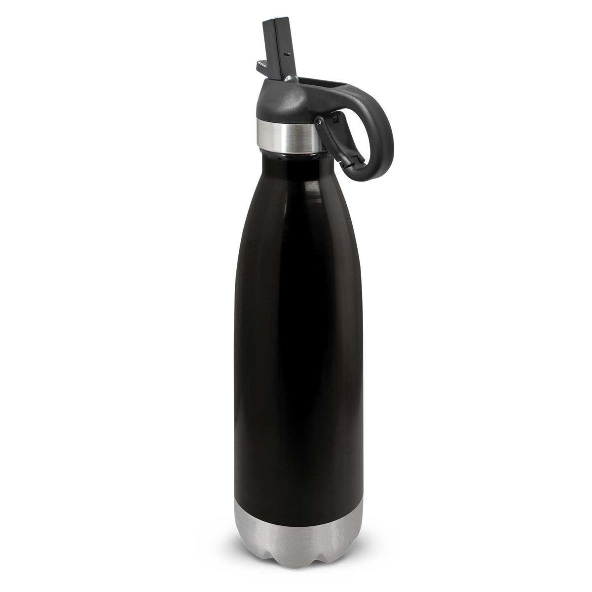 Mirage Steel Bottle - Flip Lid - Black